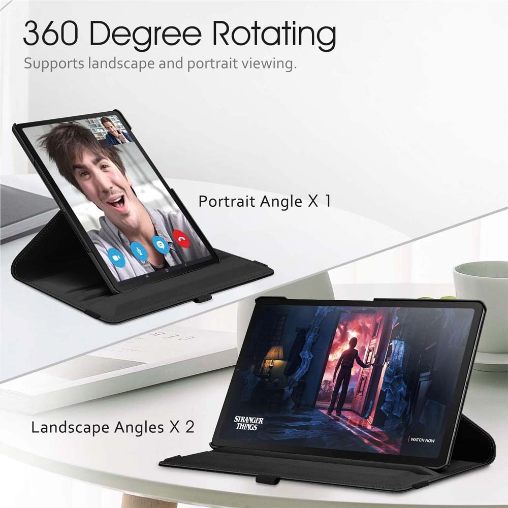 360° Swivel PU Leather Case for Galaxy Tab S5e 10.5" – Auto Sleep/Wake Cover Compatible with SM-T720/T725/T727 (Multi-Angle Stand)