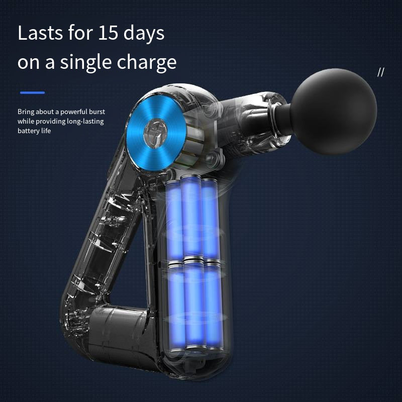 Rechargeable Electric Muscle Massager | Portable Cordless Massage Gun for Body & Head | Deep Percussion Therapy for Pain Relief, Relaxation & Post-Workout Recovery