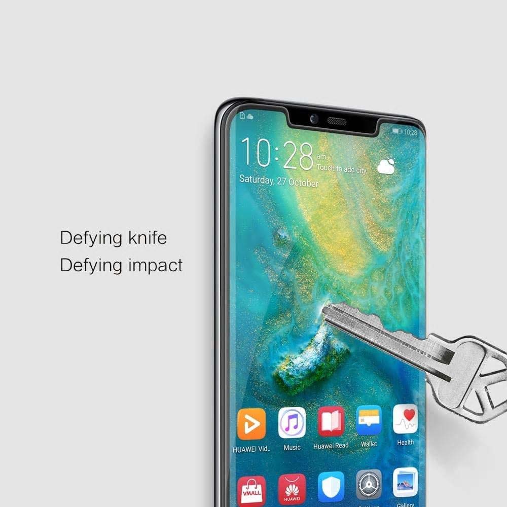 Huawei Mate 20 Pro Tempered Glass Screen Protector – 5D Curved Edge, Full Coverage, Ultra HD Clarity, Anti-Scratch, Bubble-Free Installation