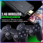Retro Game Stick Lite | Plug & Play HDMI Console with 20,000+ Classic Games, Dual 2.4G Wireless Controllers, 64GB Storage | Portable Gaming System for TV