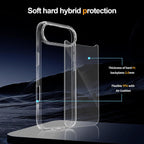 Crystal Clear Case for iPhone 17 Air 6.5" (2025) | Anti-Yellowing Hard Back, Slim Shockproof Bumper, Wireless Charging Compatible Transparent Protective Phone Cover