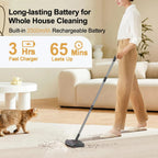 Wireless Electric Sweeper Carpet Cleaner | Handheld Portable Floor Cleaning Machine with Rotating Mop | Rechargeable Lightweight Household Cleaner for Carpet, Tile & Hardwood