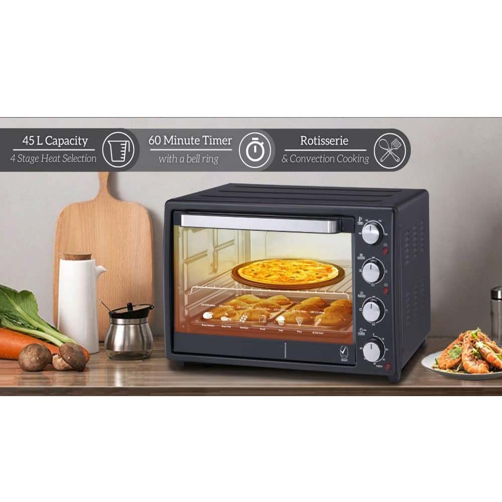 OE-1417 42L Electric Oven Toaster Grill – Multi-Function Convection Countertop Oven with Rotisserie, Baking, Broiling, Toasting, Adjustable Temp & Timer Control