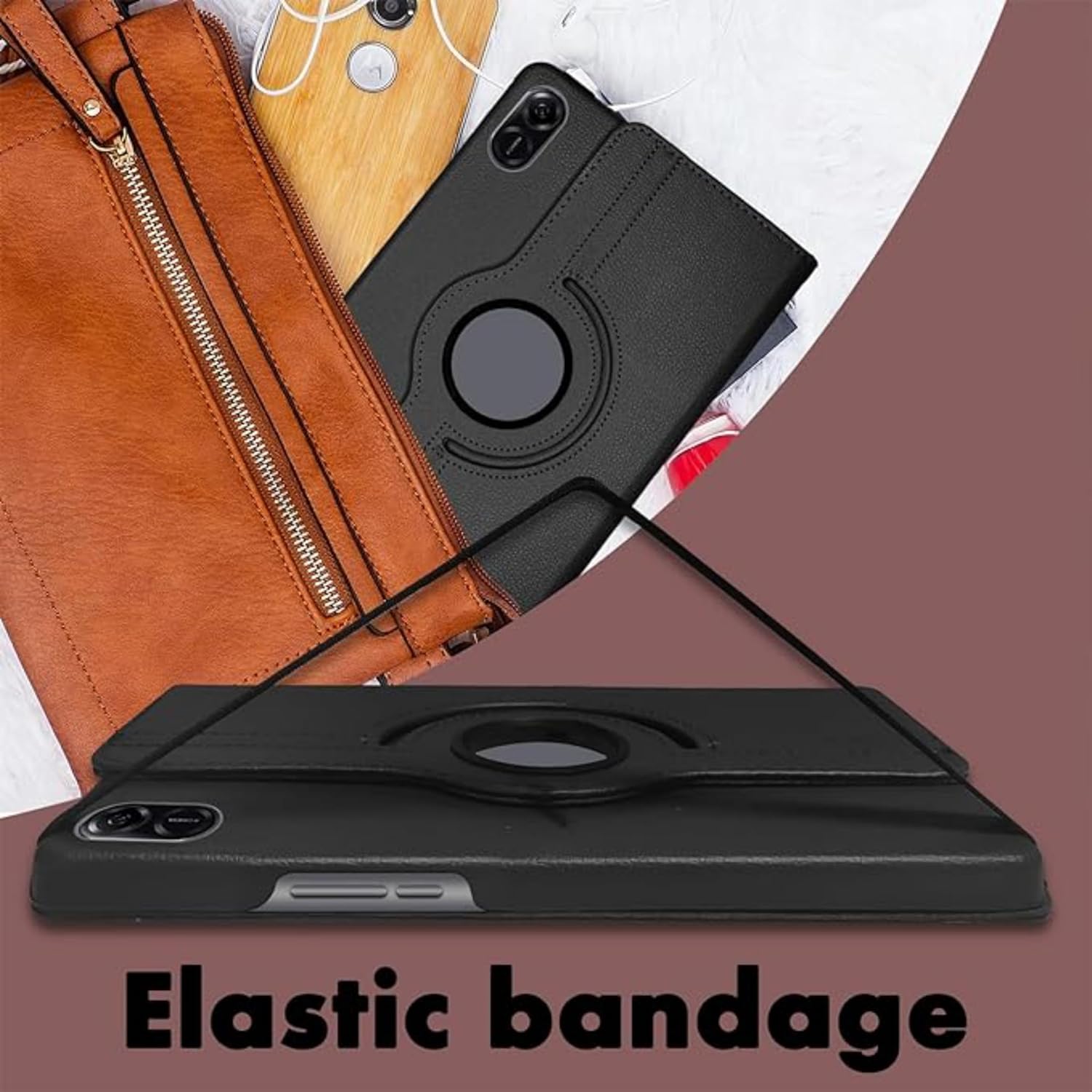 360° Rotating PU Leather Case for Honor Pad X9/X8 Pro 11.5" – Smart Stand Cover with Multi-Angle Viewing & Full-Body Protective Design
