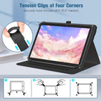 360° Rotating Tablet Case for 10/11-inch Devices – Premium PU Leather Cover with Auto Sleep/Wake, Multi-Angle Viewing, and Full Body Protection