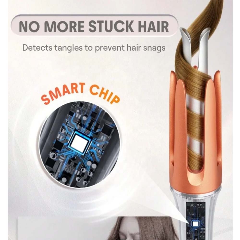 Fully Automatic Hair Curler with Negative Ion Technology – Create Effortless Lazy Curls & Big Waves Instantly, Hair-Friendly Electric Styling Tool for All Hair Types