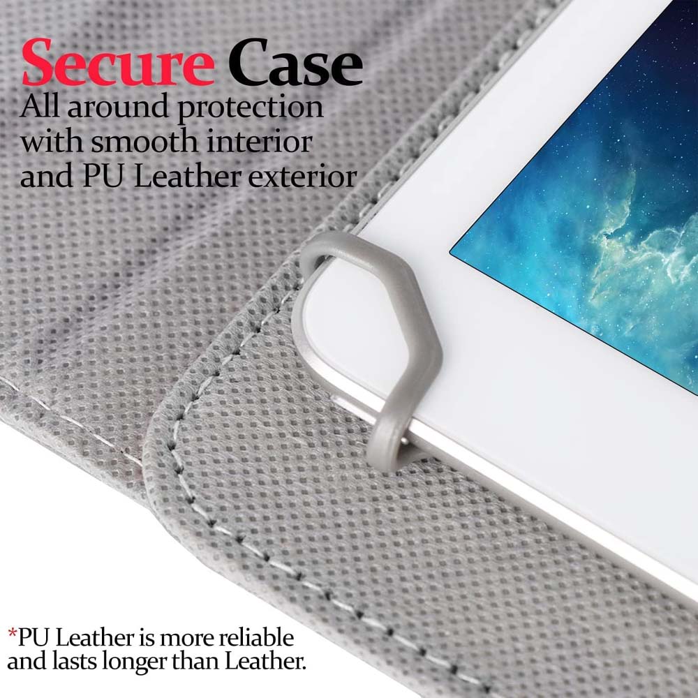 360° Rotating Case for Universal 8/9-inch Tablets – PU Leather Stand Cover with Auto Sleep/Wake, Multi-Angle Viewing, and Full Protection (Multi Colour)