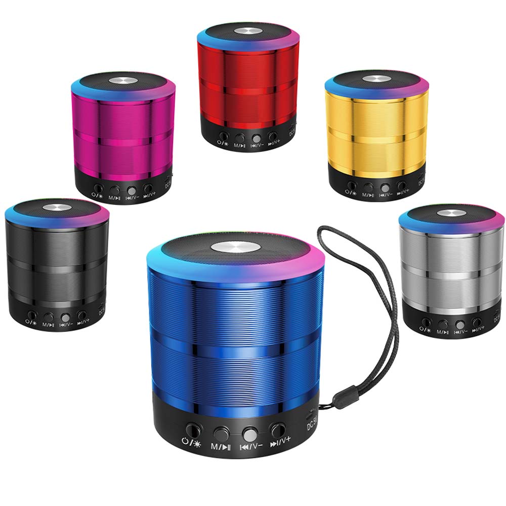 Portable Bluetooth Speaker & Radio. Mini wireless subwoofer for powerful outdoor sound with FM radio functionality. (Multi- Colour)