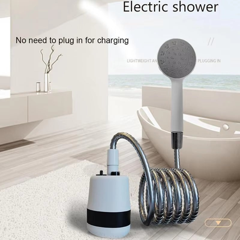 Portable Camping Shower | USB Rechargeable Electric Shower Pump with Handheld Shower Head | Perfect for Outdoor Camping, Car Washing, Gardening, Pet Cleaning & Travel