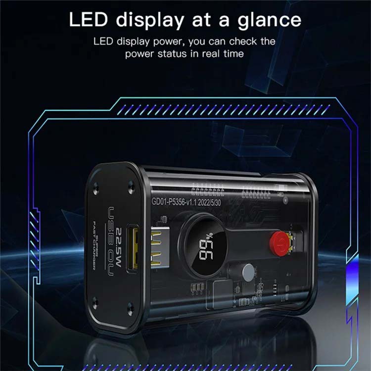 YP35 10000mAh Fast Charging Power Bank – Compact Power Solution with LED Battery Display