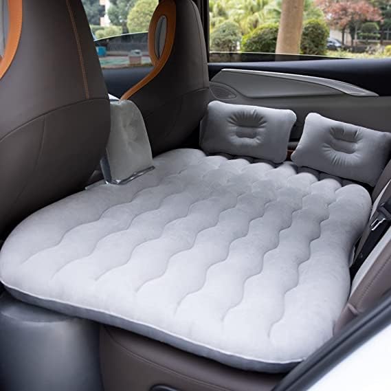 Car Air Mattress | Portable Inflatable Camping & Travel Bed | Comfortable Resting Mat for Car Backseat | Easy to Inflate & Store