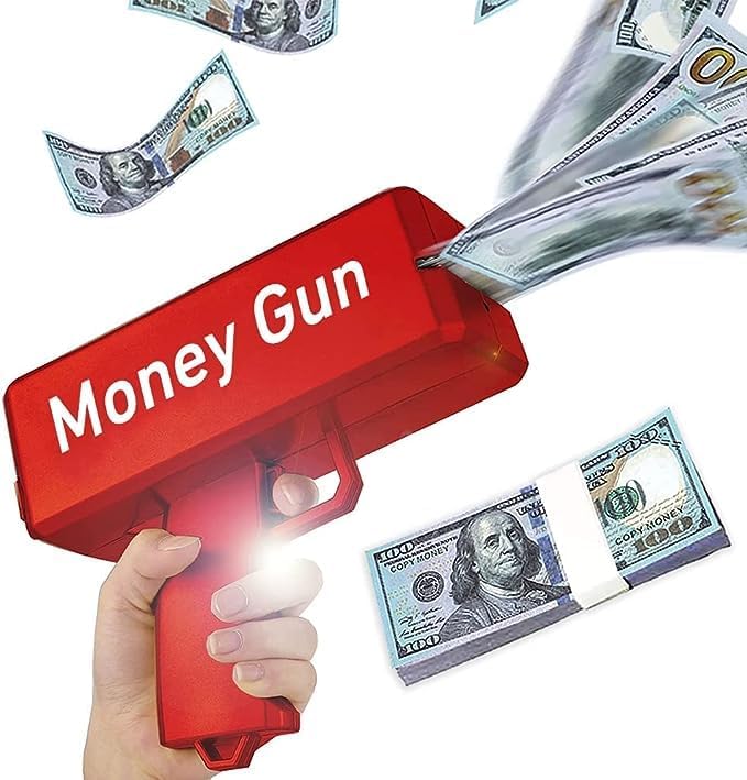 Super Money Gun | Add Fun & Excitement to Your Parties with This Cash Blaster