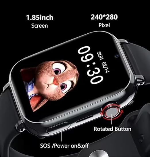 Z17 Smart Watch for Kids – GPS Tracking, Camera, Video Call, Waterproof, SIM Card Support, One-Button Speed Dial, HD Touch Screen, Secure & Fun (Multi)