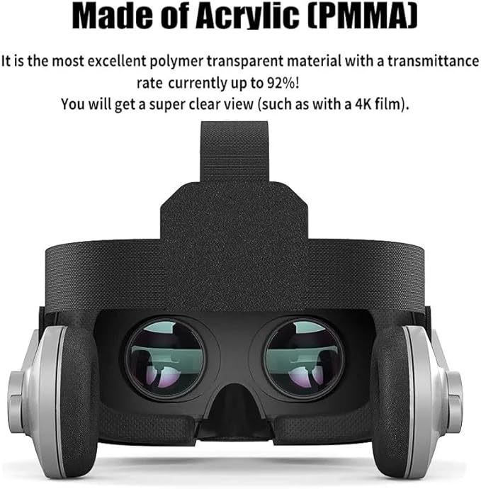 3D Glasses Virtual Reality Helmet – Immersive VR Goggles for iPhone & Android Smartphones | Adjustable Headset for Gaming & 3D Movies