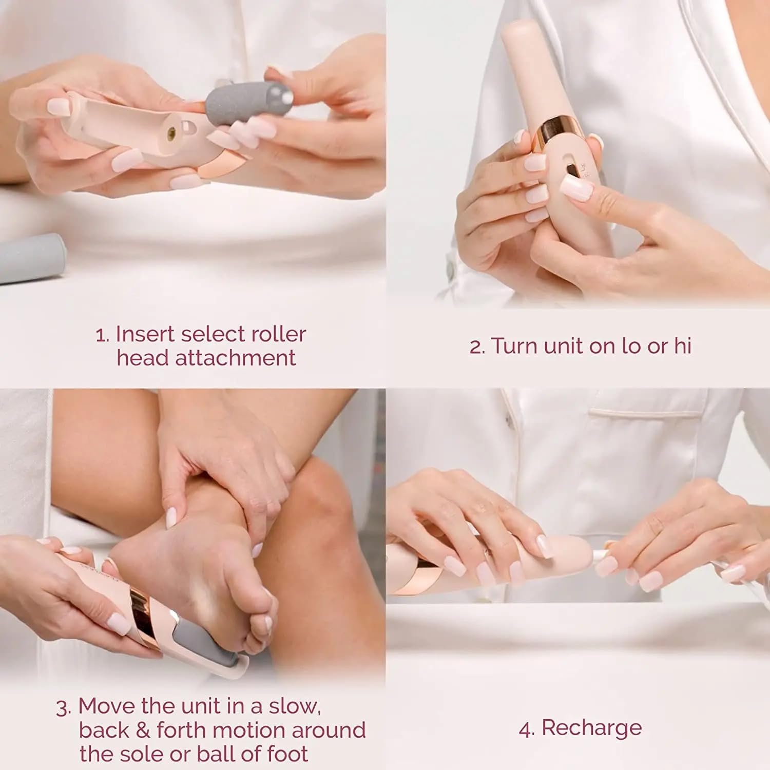 Flawless Pedi | Ultimate Electronic Foot Care Tool for Smooth, Soft Feet