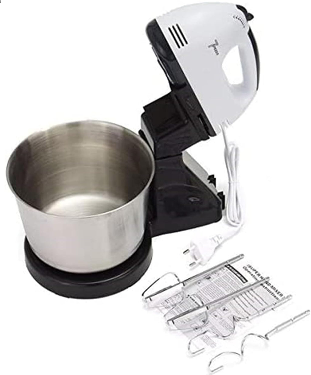 Hand Food Automatic Mixer | 7-Speed Egg Beater & Blender for Cake, Bread, & Baking