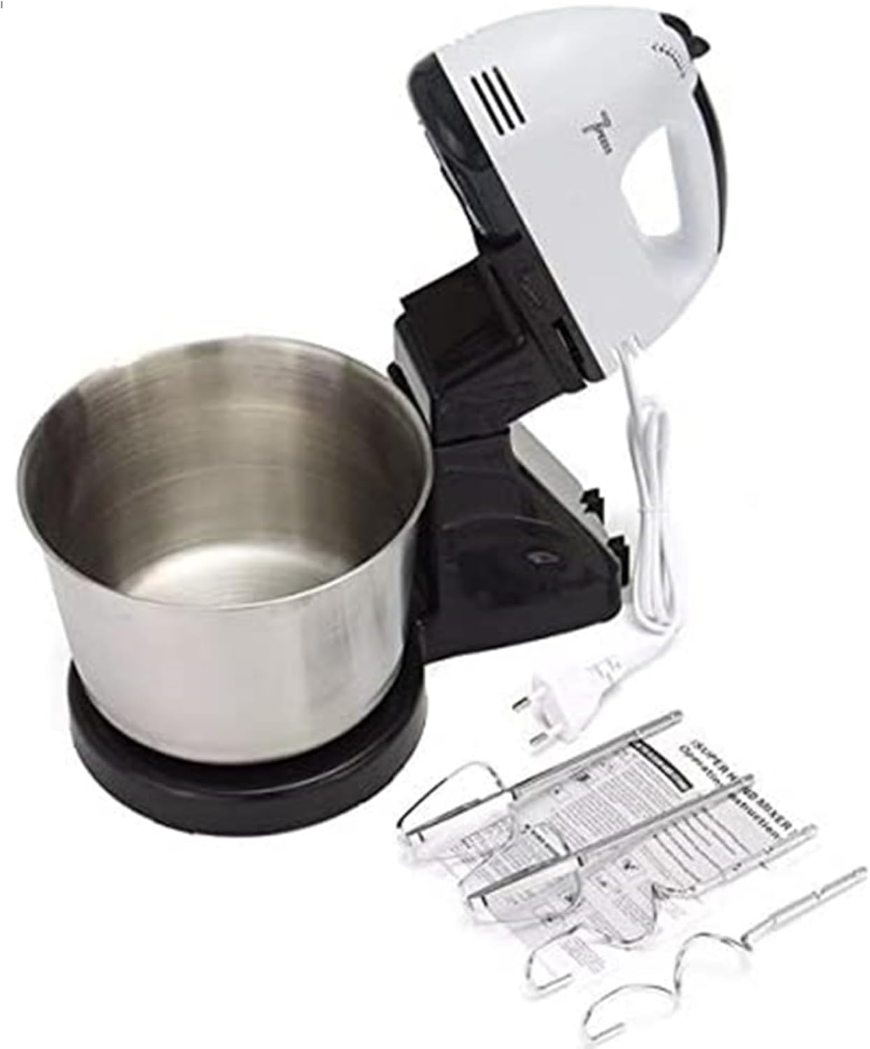 Hand Food Automatic Mixer | 7-Speed Egg Beater & Blender for Cake, Bread, & Baking