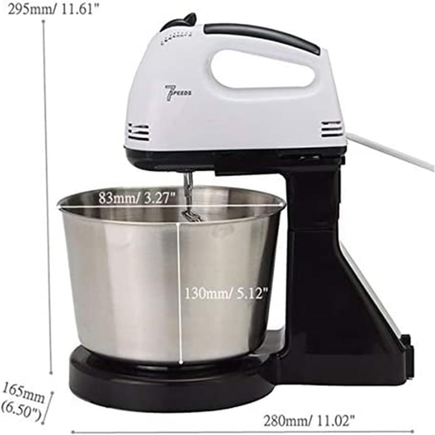 Hand Food Automatic Mixer | 7-Speed Egg Beater & Blender for Cake, Bread, & Baking