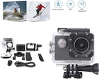 HD 1080P Outdoor WiFi Sports Camera | Waterproof Housing | 140° Wide Angle Lens & Accessory Kit