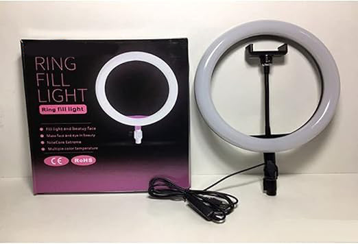 Adjustable LED Ring Fill Light with Phone Holder | Ideal for TikTok, Streaming, Vlogging & Content Creation