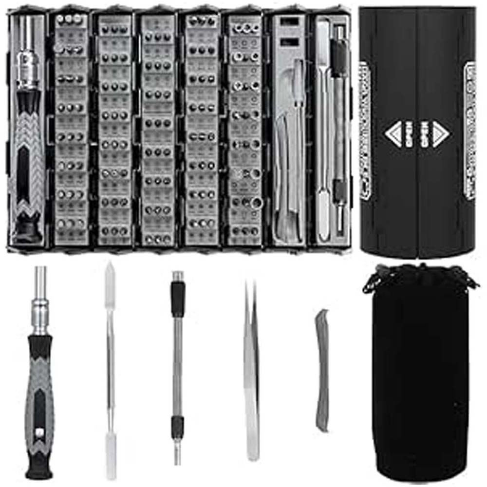 Mini Magnetic Screwdriver Set – Portable Cylinder Tool Kit for DIY Repairs of Glasses, Phones, Laptops, and Electronics
