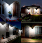 Waterproof Outdoor Motion Sensor Infrared Wall Lamp | 100 LED Solar-Powered Garden Sensor Light | Easy Installation, Versatile Mounting on Walls, Trees, Glass & Metal