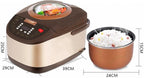 Electric Rice Cooker – 5L Multifunctional Digital Touch 900W Cooker for Rice, Steaming, Slow Cooking, and More