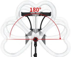 JM26-10 Heart-Shaped RGB LED Ring Light – Elegant, Flexible Lighting for Photography & Video
