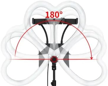 JM26-10 Heart-Shaped RGB LED Ring Light – Elegant, Flexible Lighting for Photography & Video