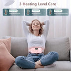 Electric Period Heating Belt, Portable Waist Back or Belly Pain Relief Heating Belt