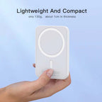 YP29 Magnetic Power Bank – 5000mAh Portable Wireless Charger, MagSafe-Compatible Slim Battery Pack for iPhone & Smartphones, Compact Travel-Friendly Charging Solution