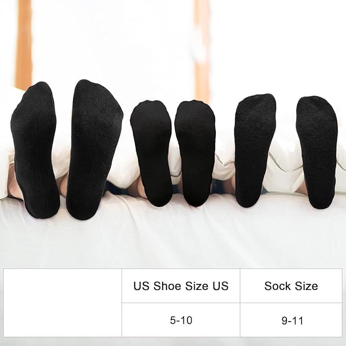 12 Pairs Ultra Thin Breathable Ankle Socks – Low Cut Summer Socks for Men & Women, Cool, Lightweight, Comfortable Fit, Ideal for Daily Wear (Black)
