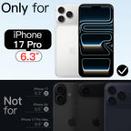 Magnetic Clear Case for iPhone 17 Pro 6.3" (2025) | MagSafe Compatible Shockproof Transparent Bumper Cover with Anti-Scratch Hard Back