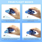 UFO Hand Controlled Mini Drone with LED Lights & 360° Rotation | USB Rechargeable Flying Fidget Spinner Toy for Boys, Girls, Indoor & Outdoor Fun