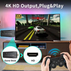 Retro Game Stick Lite | Plug & Play HDMI Console with 20,000+ Classic Games, Dual 2.4G Wireless Controllers, 64GB Storage | Portable Gaming System for TV