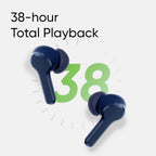 T100 Buds True Wireless Earbuds – 10mm Bass Boost Drivers, 38H Playback, AI ENC, Low Latency, IPX5 Rated – Premium Sound for All Devices
