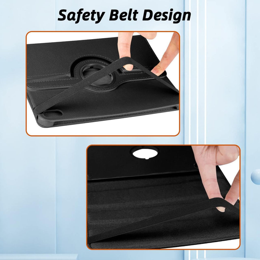 iPad 10th Gen 10.9" Leather Case – 360° Rotating Smart Cover with Auto Sleep/Wake, Multi-Angle Stand & Full Protection (Multi Colour)