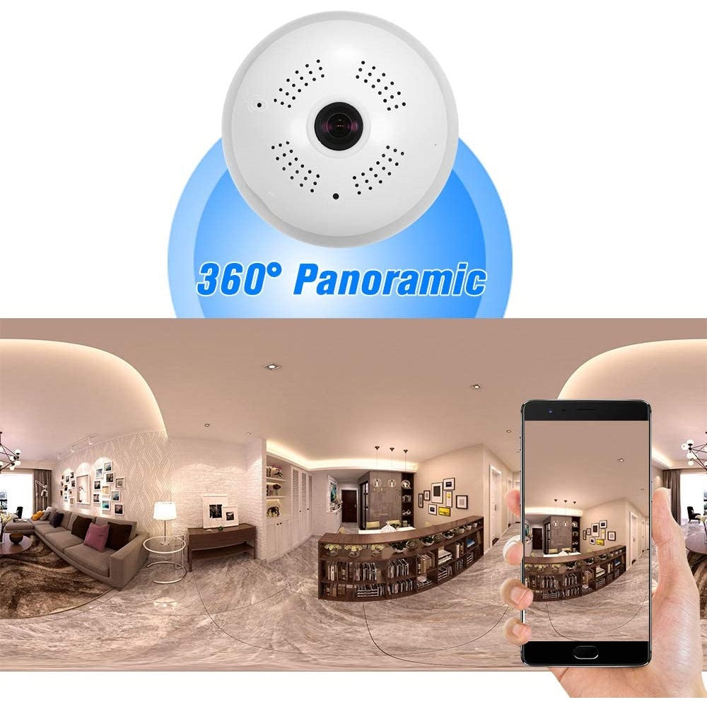 360° Hidden Spy Camera – 1080P HD Wireless Mini Security Cam with Night Vision, Motion Detection, and Remote Monitoring for Home, Baby, and Office Use