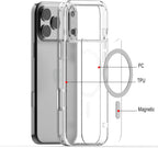 Magnetic Clear Case for iPhone 17 Pro Max (2025) | MagSafe Compatible, Anti-Yellowing Transparent Hard Back