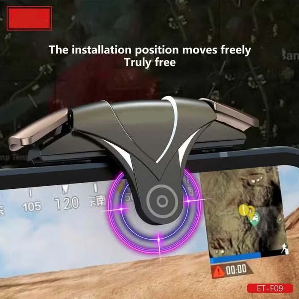ET-F09 Finger Trigger Game Controller - Plug & Play Mobile Gamepad for iOS/Android, No Bluetooth or Charging Needed