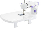 Sewing Machine for Beginners | Portable Mini Electric Sewing Machine with Extension Table, Dual Speed, & Foot Pedal | Perfect for Kids & Household Use