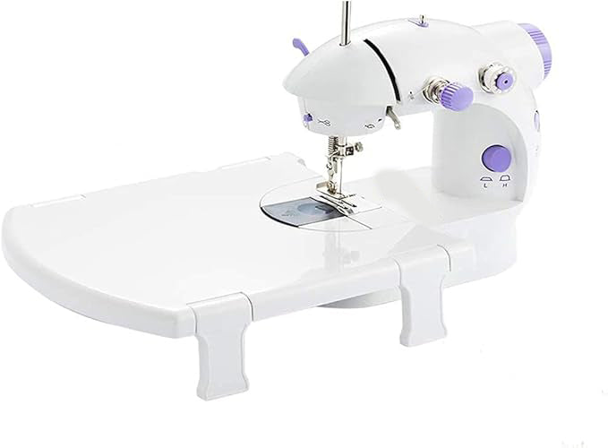 Sewing Machine for Beginners | Portable Mini Electric Sewing Machine with Extension Table, Dual Speed, & Foot Pedal | Perfect for Kids & Household Use