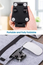 Fully Foldable Adjustable Cell Phone Stand | Desktop Holder for Phones & Tablets