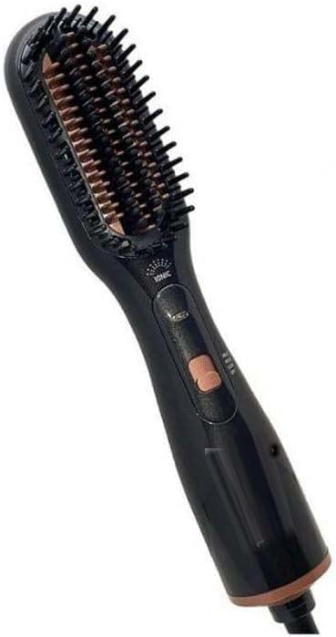 Professional 3-in-1 Hair Styling Brush | Hair Dryer, Straightener & Volumizer with Ionic Technology | Multiple Heat Settings for All Hair Types