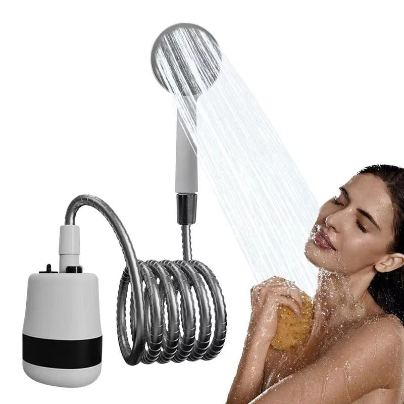 Portable Camping Shower | USB Rechargeable Electric Shower Pump with Handheld Shower Head | Perfect for Outdoor Camping, Car Washing, Gardening, Pet Cleaning & Travel