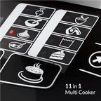 Electric Rice Cooker – 5L Multifunctional Digital Touch 900W Cooker for Rice, Steaming, Slow Cooking, and More