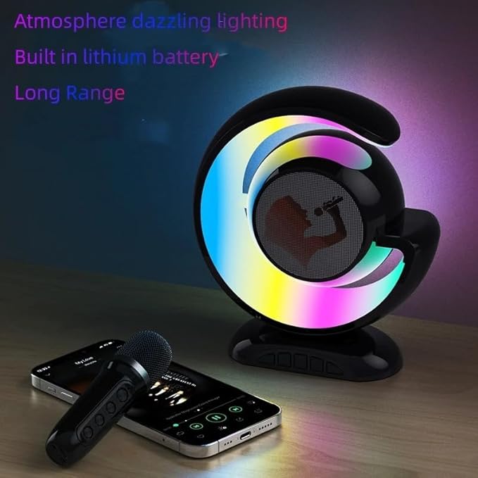 Kids Wireless Karaoke Microphone Set | Voice Changer & LED Lights for Singing Fun