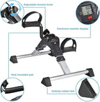 Mini Exercise Bike | Compact Arm & Leg Exerciser with Adjustable Resistance & LCD Monitor