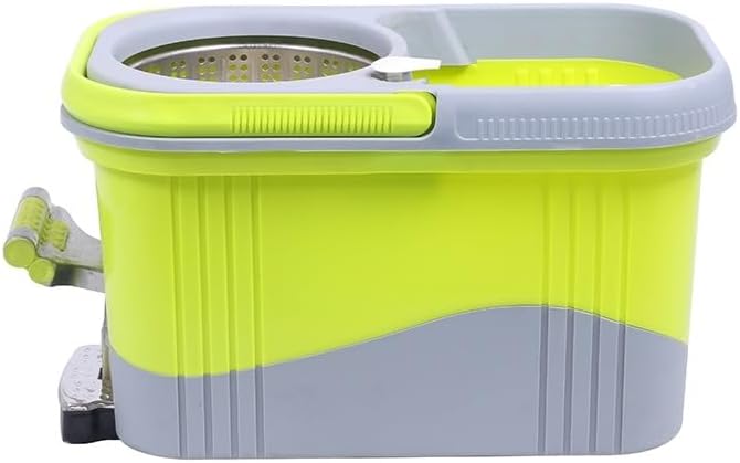 Microfiber Cleaning Flat Mop – 360° Spin Magic Easy Mop with Bucket for Multi-Surface Cleaning