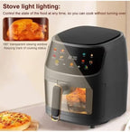 Multifunctional Digital Touch Air Fryer | 8L Capacity, 2400W | Sleek Black Kitchen Appliance